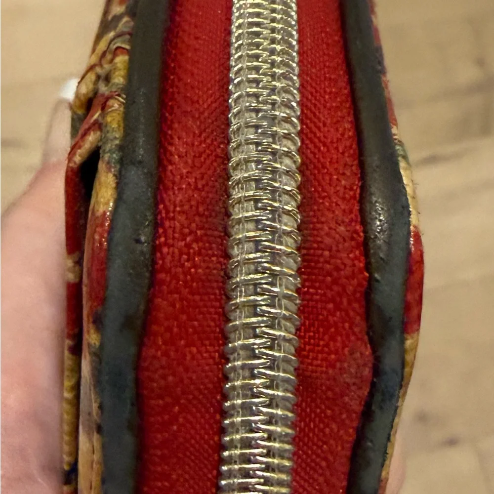 Sakroots Multicolor Tribal Zip Wallet - Red, Yellow, Blue - Picture 9 of 12